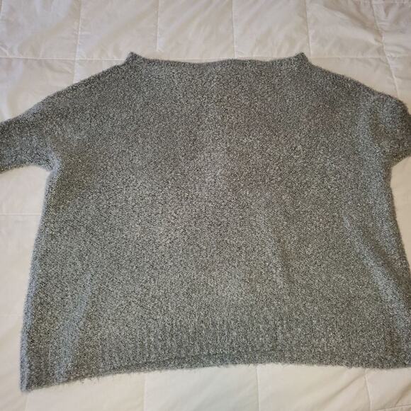 Miracle medium/ large grey oversized scoop neck knit sweater - Picture 2 of 7